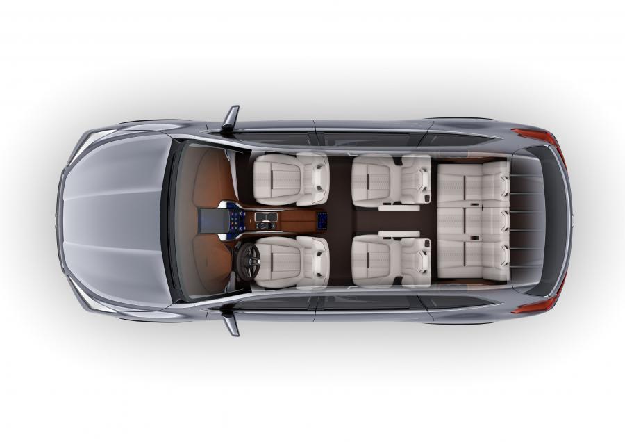 Интерьер Subaru Ascent SUV Concept 2017 года  (фото 3 из 9)